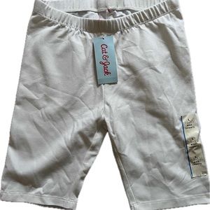 NWT Cat & Jack White Bike Shorts size 10/12.